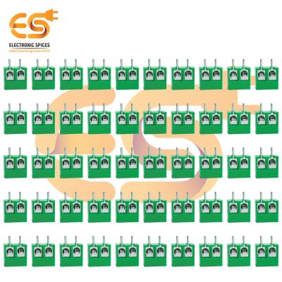 KF128-5-2P 10A 2-Pin 5mm Pitch Green Color PCB Mount Terminal Block Connector Pack of 500
